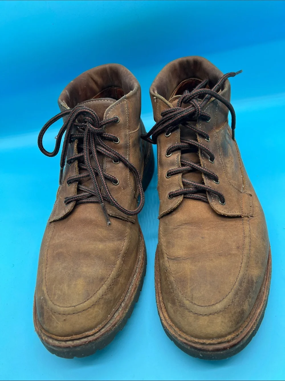 Allen Edmonds Cascade Mens Chukka Boots Brown Leather Shoes Size 11.5 D
